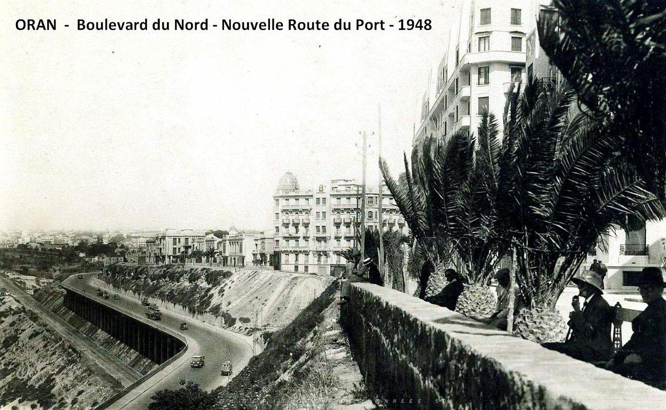 Oran - Boulevard du Nord - Nouvelle Route du Port - 1948.jpg